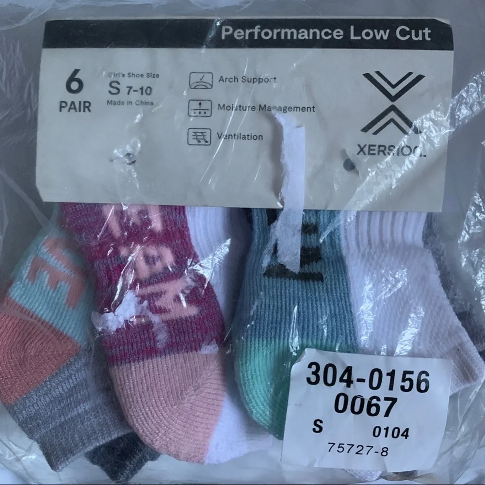 6 Pair Socks for Girls Low Cut Socks Small Set Bundle Kids